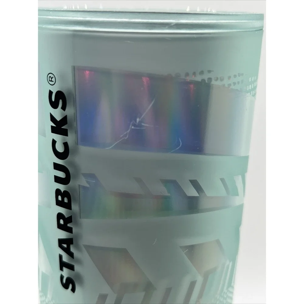 Starbucks 2021 Christmas Holiday 16 Oz Cold‎ Cup Tumbler Sip Lid Ribbon Ice